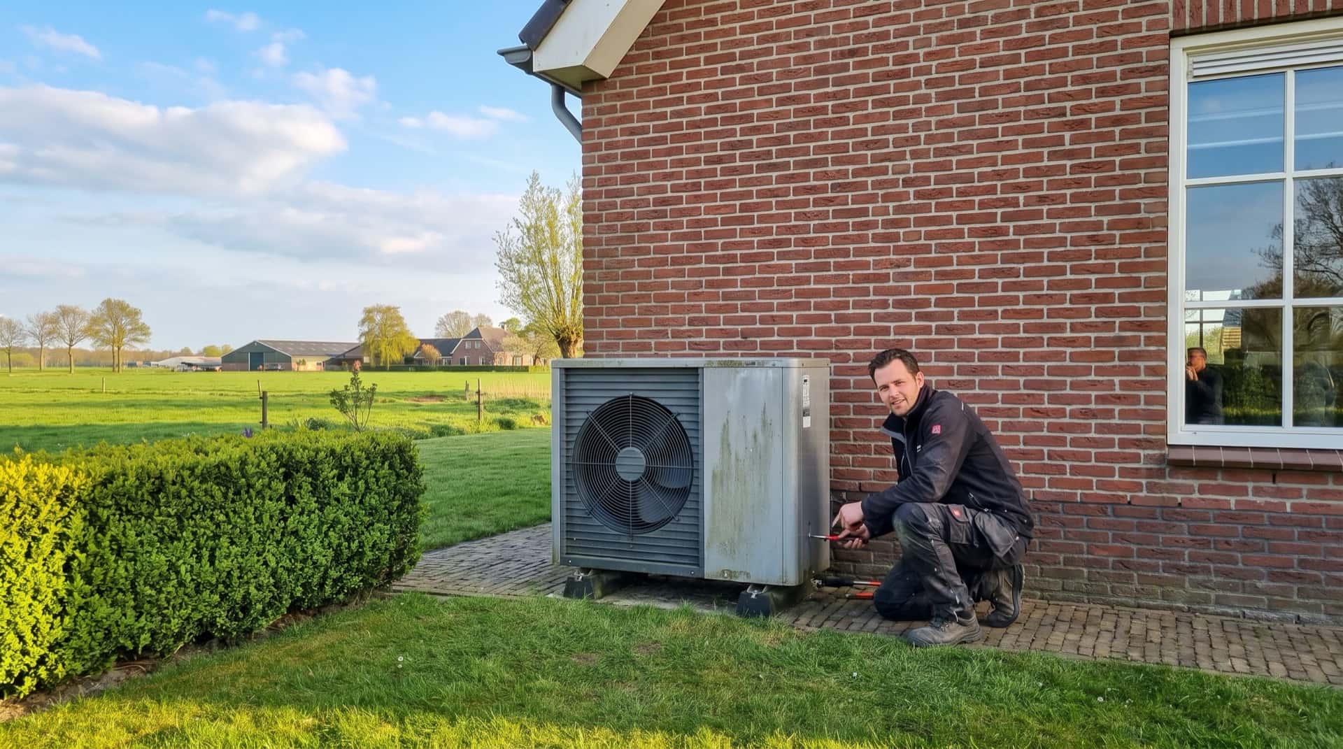 Warmtepomp bij een woning